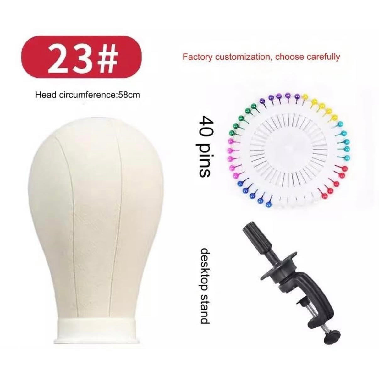 Cosplay Adjustable Desktop Wig Stand